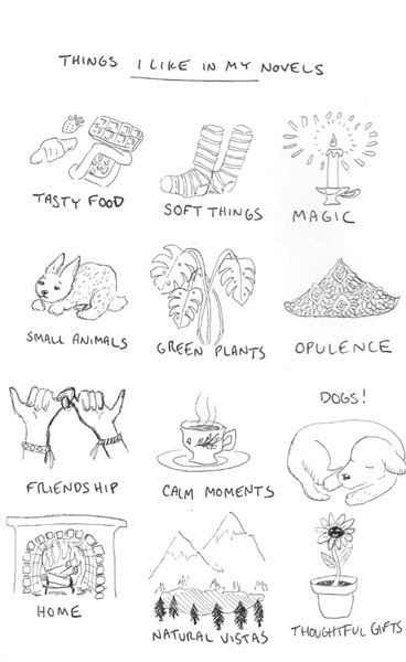 Image of many things author likes